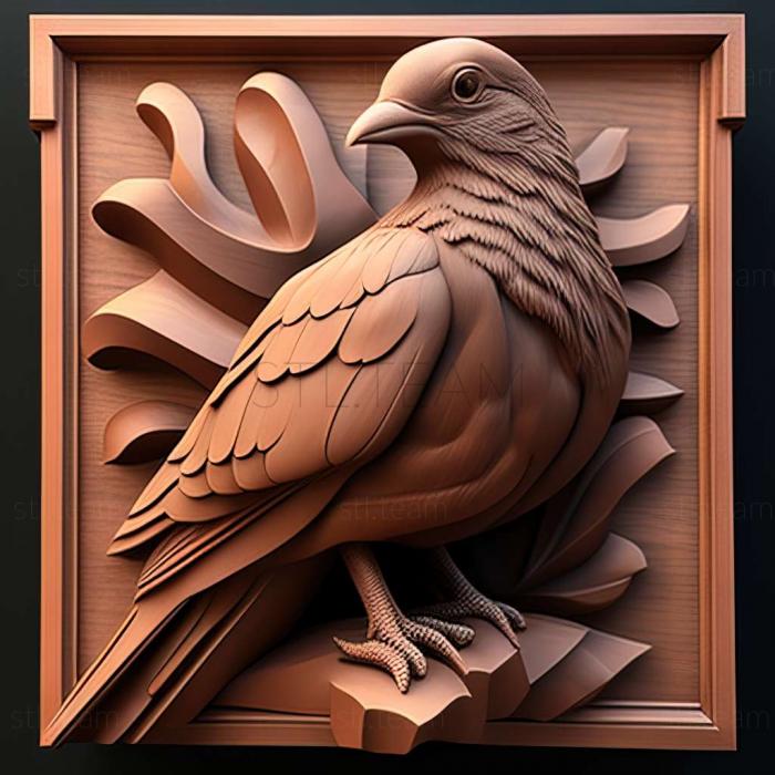 3D model Arthur the Pigeon American artist (STL)